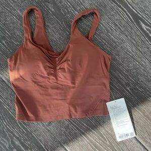 NWT Lululemon Align Gathered Tank Dark Terracotta